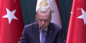 أردوغان: نعمل على زيادة حجم التبادل التجاري مع مصر ليصل 15 مليار دولار.. ونرحب بالمستثمرين المصريين في تركيا