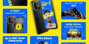 Tecno تطلق هاتفها الذكي الجديد POP 9 5G