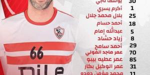 قائمة نادي الزمالك الرسمية المشاركة في كأس العالم للأندية "سوبر جلوب"