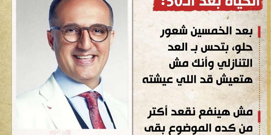 شريف مدكور: بعد سن الـ 50 يبدأ العد التنازلي - مصر بوست