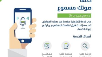 سجل الآن..  خدمة صوتك مسموع ضمن حساب المواطن بالمملكة السعودية