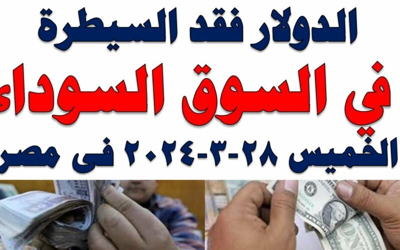 الدولار فقد السيطرة.. سعر الدولار اليوم الخميس 28 مارس 2024 في مصر بجميع البنوك