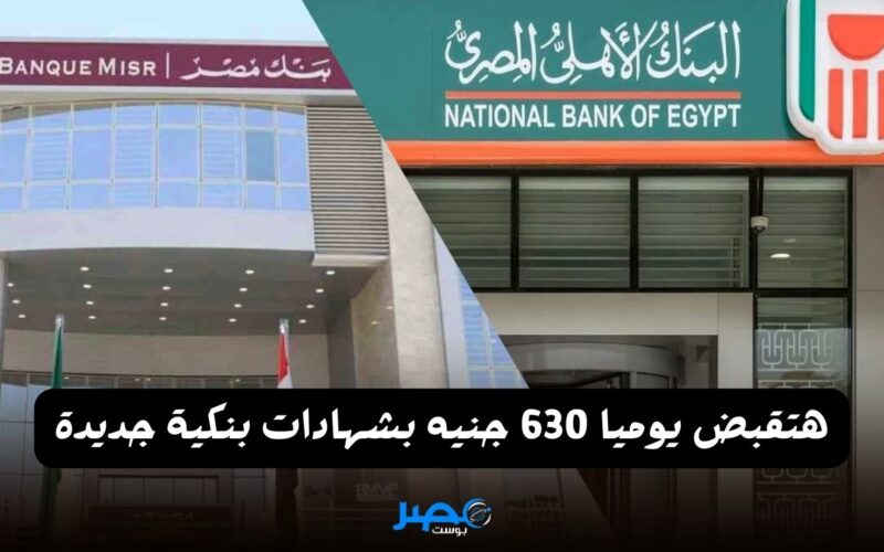 630 في اليوم وانتا في بيتك.. البنك الأهلي وبنك مصر يقدمان شهادات جديدة بعائد يومي