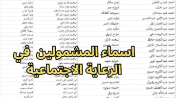بالخطوات.. أسماء المشمولين بالرعاية في العراق الوجبة الأخيرة عبر منصة مظلتي 2024