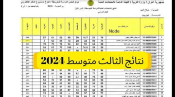 ظهرت ولا لسة؟ .. التعليم العراقي يعلن عن رابط نتائج الثالث متوسط الدور الأول 2024 من هُنا