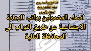 كشوفات أسماء المشمولين بالرعاية الاجتماعية الوجبة الأخيرة .. وزارة العمل العراقية تُعلن