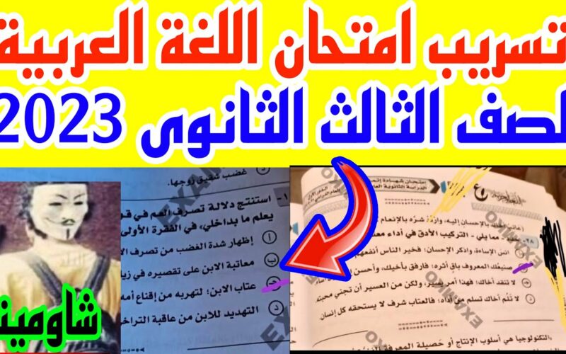 “عربي 3 اعدادي”.. تسريب امتحانات الصف الثالث الاعدادي 2024 على جروبات شاومينج تليجرام