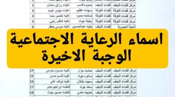 وزارة العمل العراقية تعلن عن أسماء المشمولين بالرعاية الاجتماعية 2024 الوجبة السابعة في عموم العراق