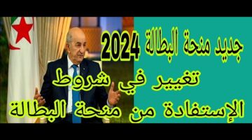 خبر عاجل.. الحالات الخاصة بوقف منحة البطالة الجزائر 2024 تعرف على كل التفاصيل