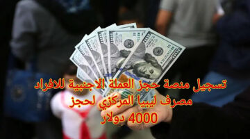بالخطوات والتفاصيل.. الرابط الرسمى لمصرف ليبيا لحجز العملات الأجنبية للأغراض الشخصية 2024