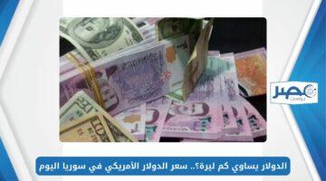الدولار يساوي كم ليرة؟.. سعر الدولار الأمريكي في سوريا اليوم الخميس 9 مايو 2024