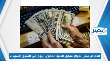 انخفاض سعر الدولار مقابل الجنيه المصري اليوم الاثنين 13 مايو 2024 في السوق السوداء