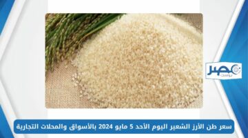 بكام في السوق؟.. سعر طن الأرز الشعير اليوم الأحد 5 مايو 2024 بالأسواق والمحلات التجارية