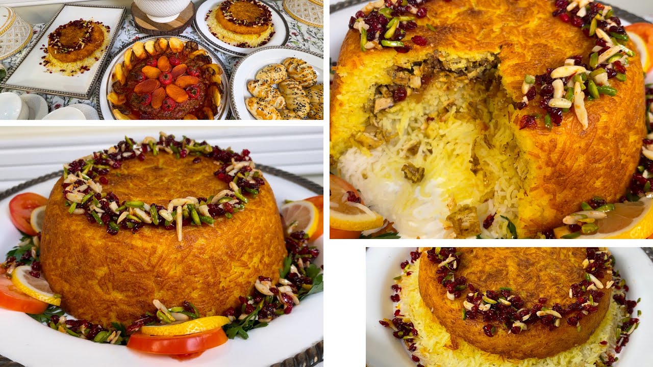 “جددي في أكلك” تحضير قالب الأرز بالدجاج على الطريقة الايرانية في 60 دقيقه!!