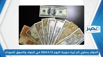 أخر تحديث.. الدولار يساوي كم ليرة سورية اليوم 12-5-2024 في البنوك والسوق السوداء