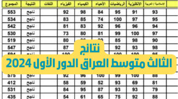 “لينك رسمى وشغااال”.. طريقة الاستعلام عن نتائج الثالث متوسط الدور الأول 2024 العراق في عموم المحافظات