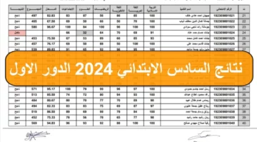 🔴ظهرت رسميا.. نتائج السادس الابتدائي الرصافة 2 الدور الأول 2024 في العراق