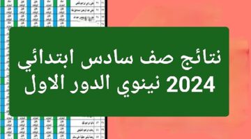 الآن.. نتائج صف السادس ابتدائي 2024 نينوى بالرقم الامتحاني عبر موقع وزارة التربية العراقية