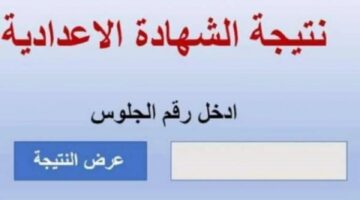 رابط شغال.. نتيجة الشهادة الإعدادية محافظة الشرقية 2024 بالاسم ورقم الجلوس