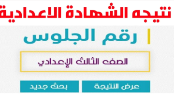 نتيجة الشهادة الإعدادية الترم الثاني في محافظة الجيزة 2024 برقم الجلوس