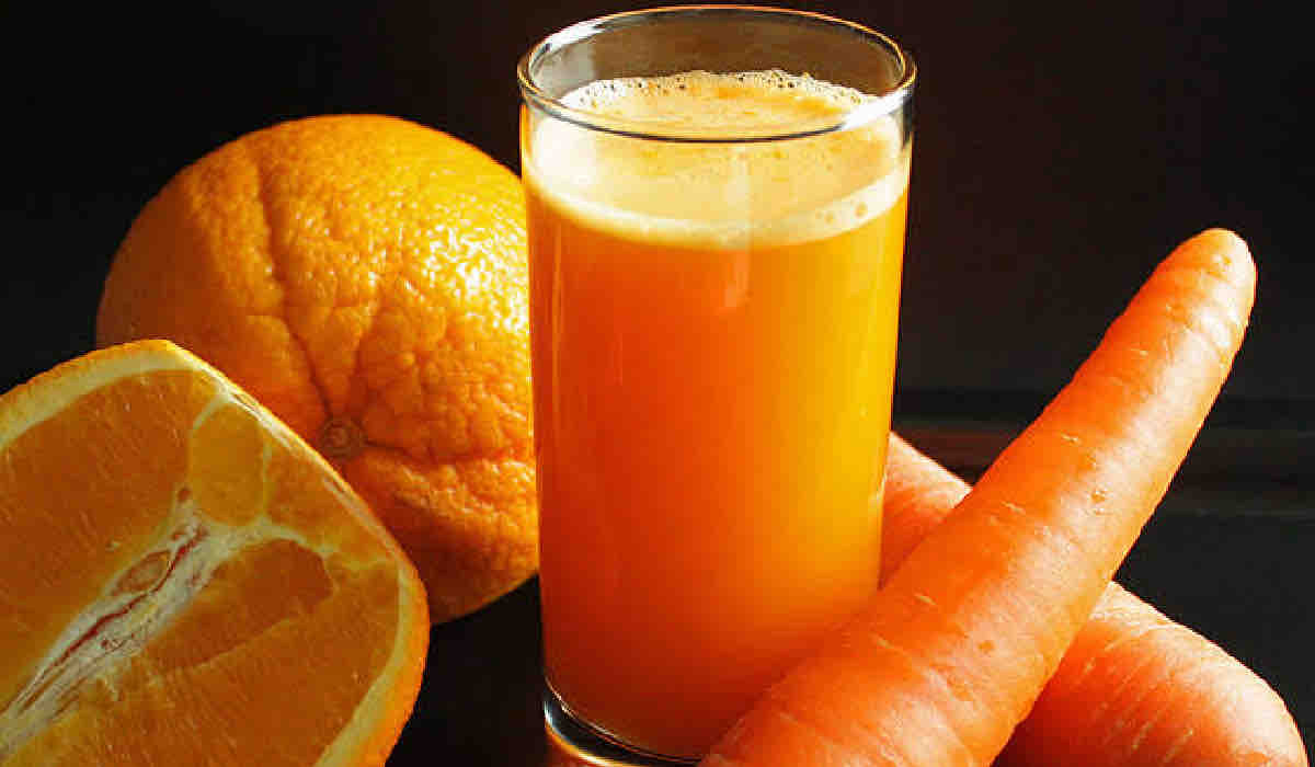 “بدون مرار” طريقة عمل عصير البرتقال بالجزر في المنزل مثل محلات العصائر