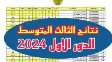 epedu.gov.iq.. الاستعلام عن نتائج الثالث المتوسط 2024 بعموم محافظات العراق عبر موقع وزارة التربية والتعليم