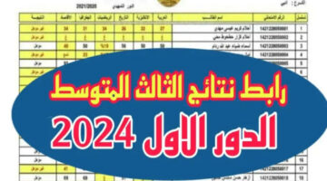 اعرفها فور ظهورها.. رابط نتائج الثالث متوسط 2024 موقع نتائجنا وموقع وزارة التربية العراقية