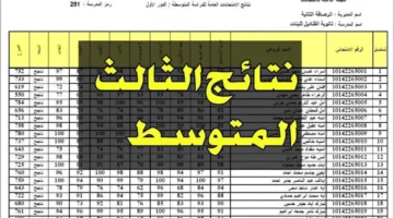 epedu.gov.iq رابط نتائج الثالث متوسط 2024 في العراق رسميًا على موقع وزارة التربية العراقية