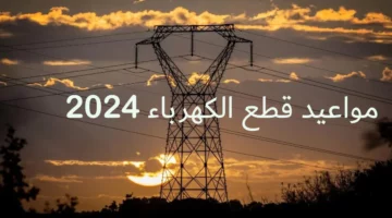 جدول مواعيد انقطاع الكهرباء 2024 الجديدة وما هو السبب الأساسي وراء انقطاع الكهرباء