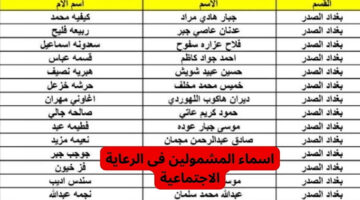 شوف اسمك معاهم ولالا! خطوات الاستعلام عن أسماء المشمولين في الرعاية الاجتماعية 2024 العراق
