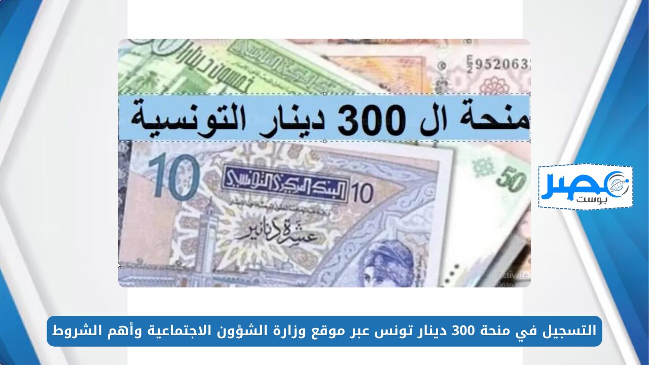 التسجيل في منحة 300 دينار تونس عبر موقع وزارة الشؤون الاجتماعية وأهم الشروط social.gov.tn