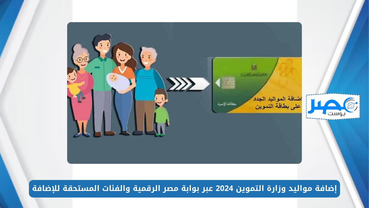 بالخطوات.. إضافة مواليد وزارة التموين 2024 عبر بوابة مصر الرقمية والفئات المستحقة للإضافة digital.gov.eg