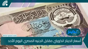أسعار الدينار الكويتي مقابل الجنيه المصري اليوم الأحد 20 يوليو 2025.. تحديثات حصرية ومباشرة